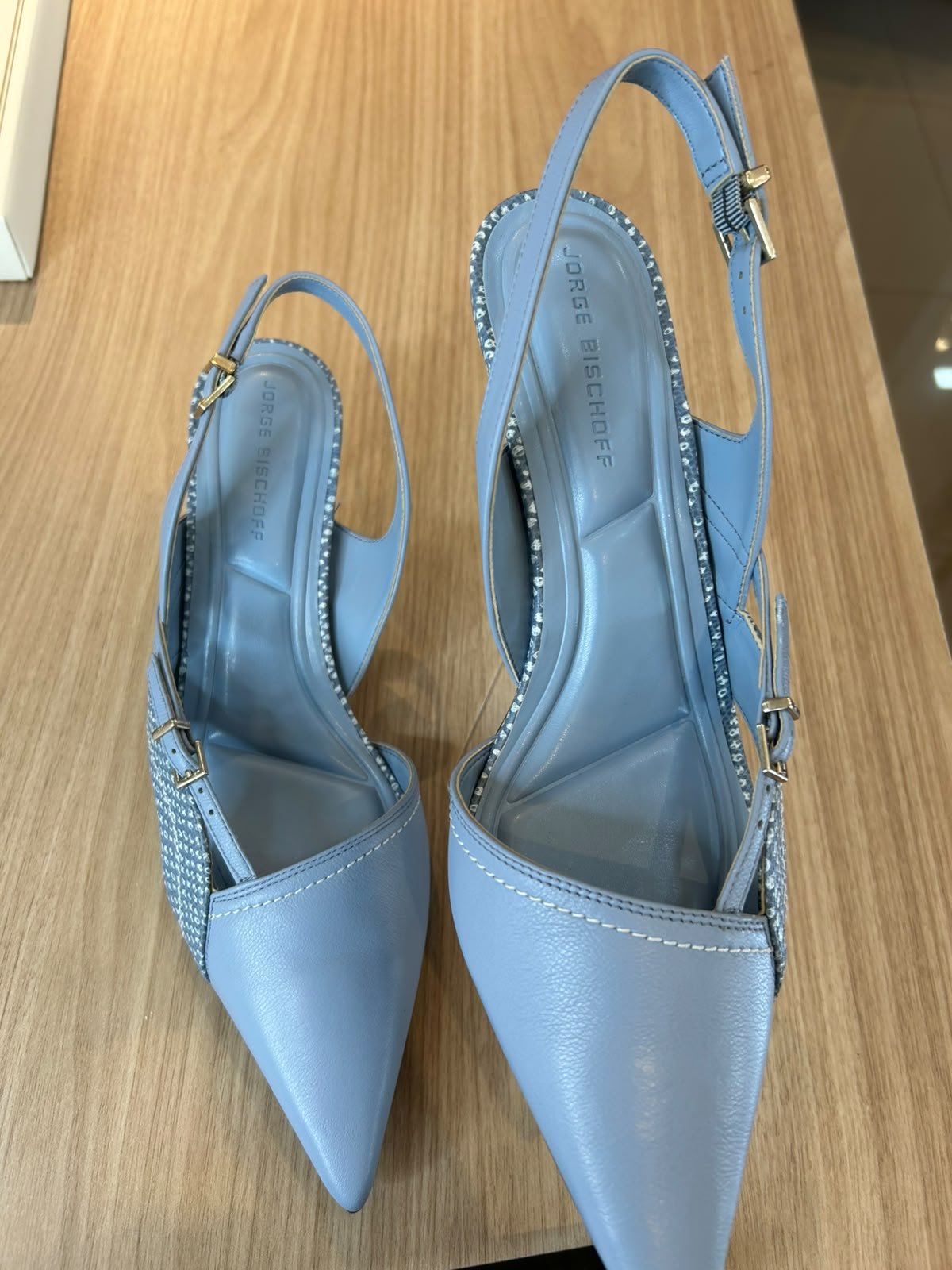 SCARPIN SLINGBACK JORGE BISCHOFF AZUL/35 J21544023001